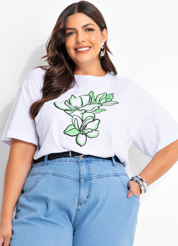 Blusa Branca em Malha de Algodão