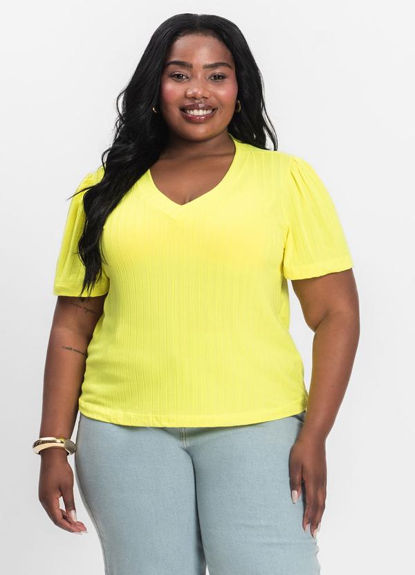 Blusa Canelada Plus Verde