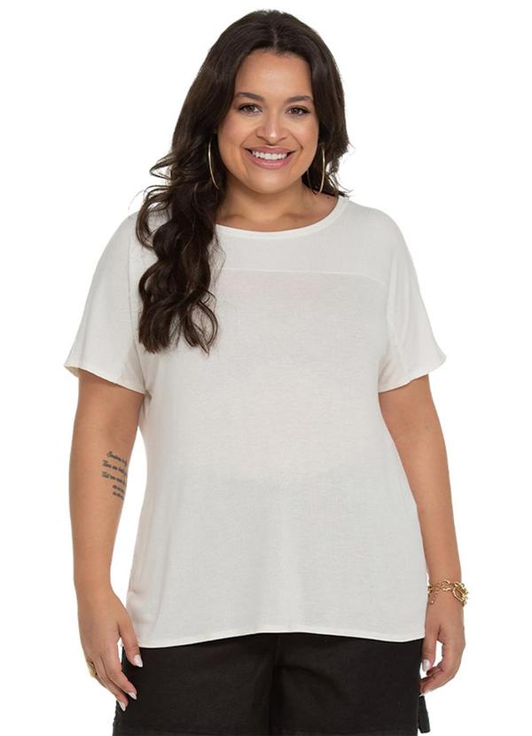 Blusa Feminina em Visco Tricot Bege