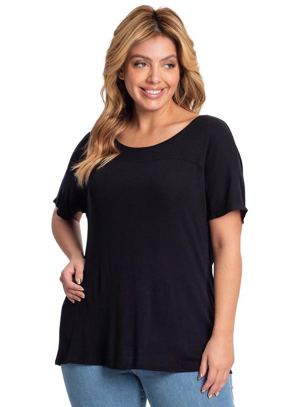Blusa Feminina em Visco Tricot Preto