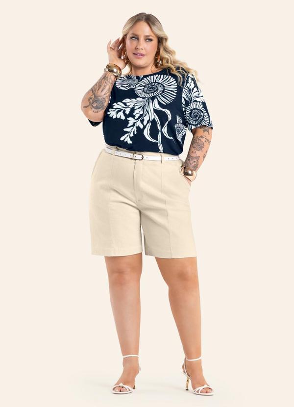 Blusa Feminina Estampada Azul