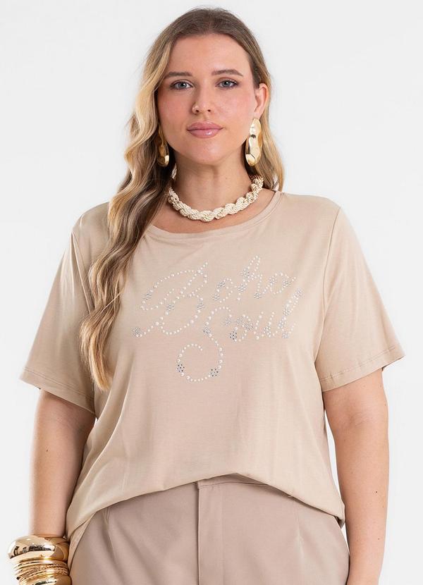 Blusa Feminina Manga Curta Marrom