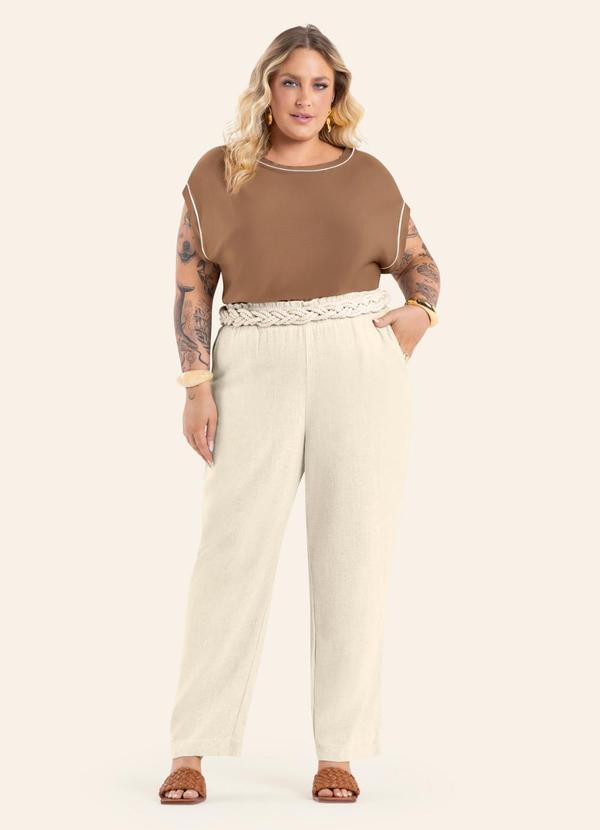 Blusa Feminina Manga Morcego Marrom