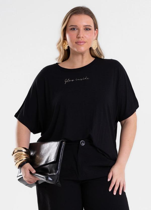 Blusa Feminina Manga Morcego Preto