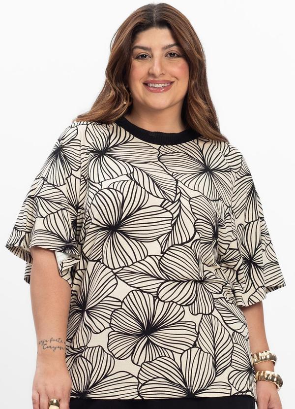 Blusa Feminina Plus Size Bege