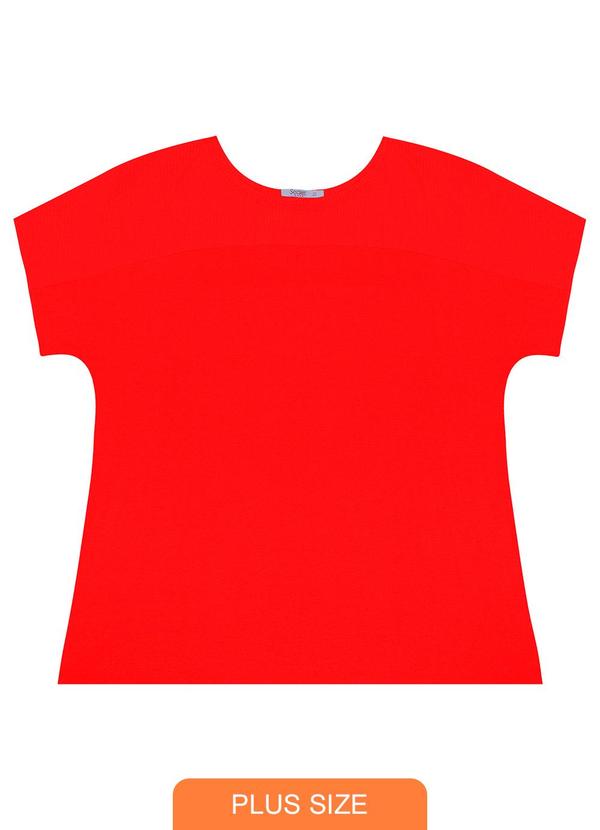 Blusa Feminina Plus Size Laranja