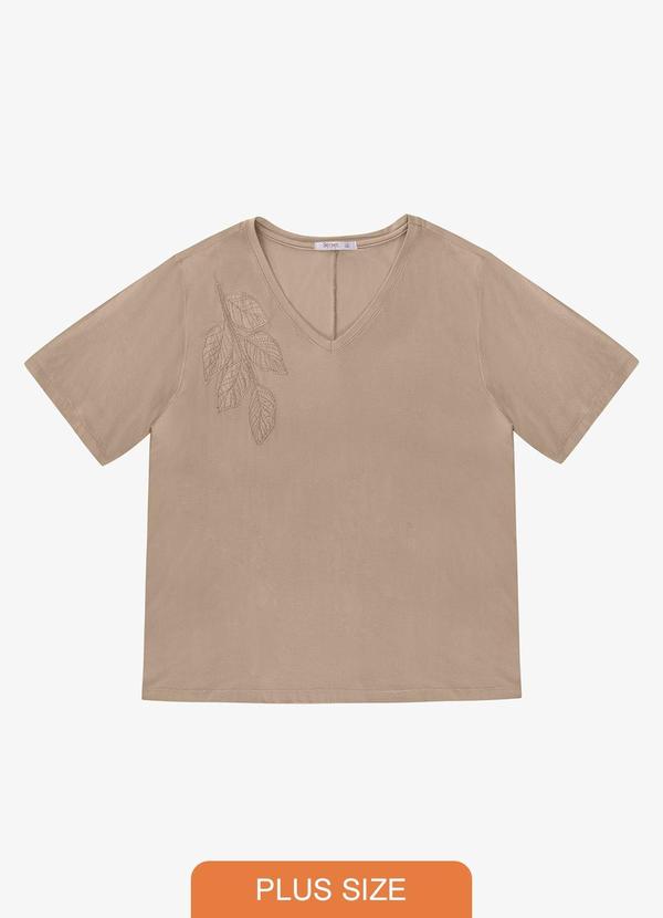 Blusa Feminina Plus Size Marrom