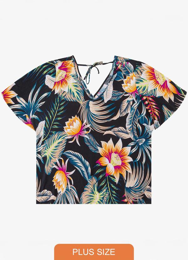 Blusa Feminina Plus Size Preto