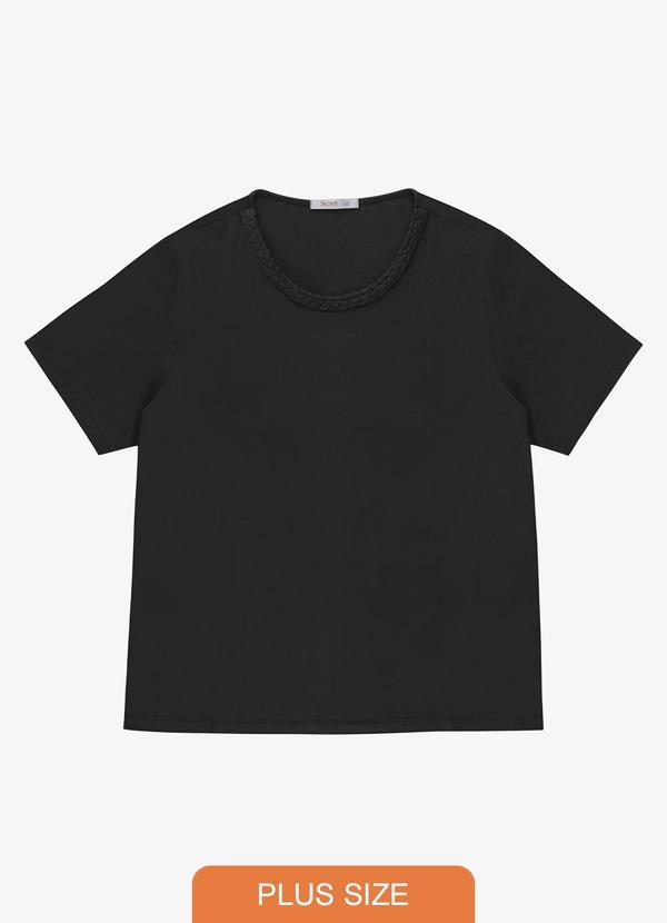 Blusa Feminina Plus Size Preto