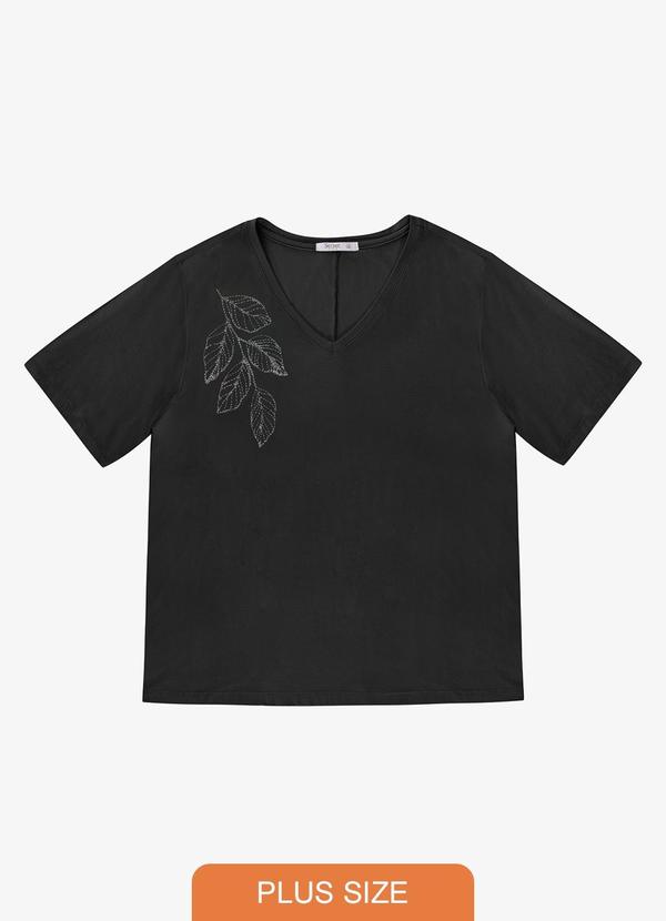 Blusa Feminina Plus Size Preto