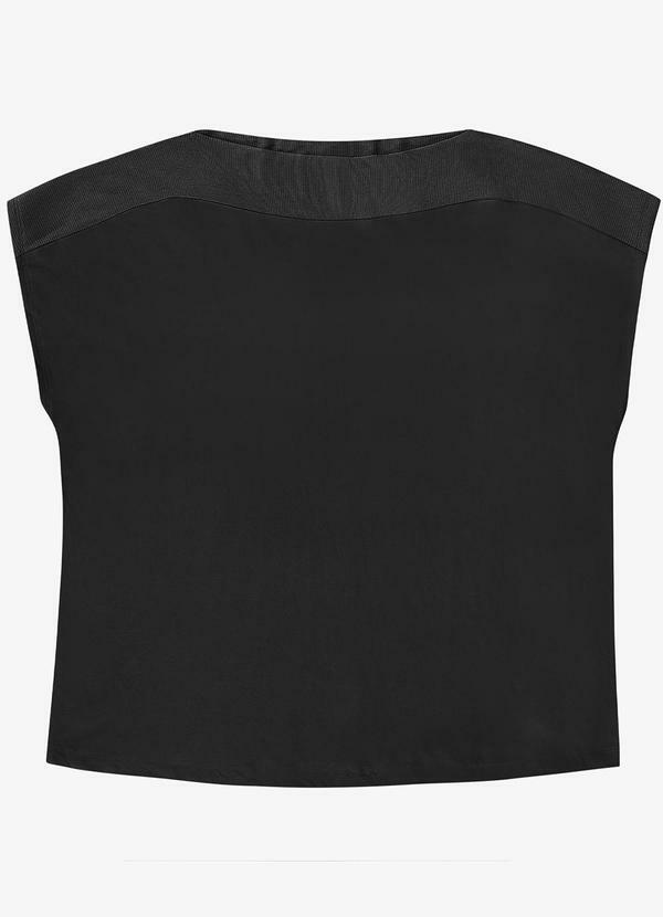 Blusa Feminina Plus Size Preto