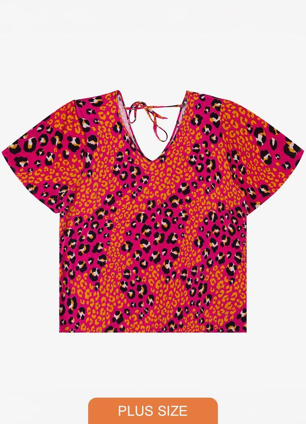 Blusa Feminina Plus Size Rosa