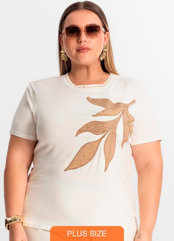 Blusa Feminina Plus Size Bege