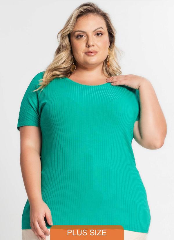 Blusa Feminina Plus Size Verde