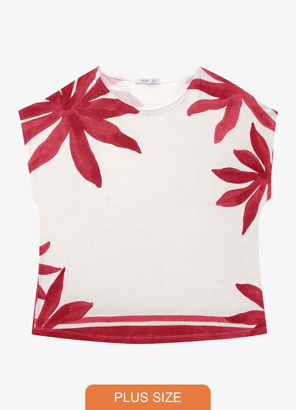 Blusa Feminina Plus Size Vermelho