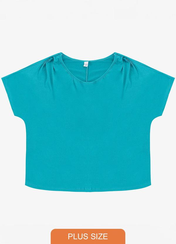 Blusa Lisa Plus Azul