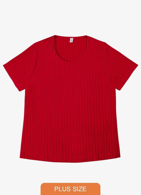 Blusa Malha Delicate Plus Vermelho