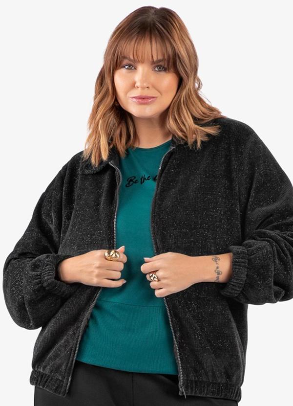 Blusa Manga 3/4 Plus Size Verde