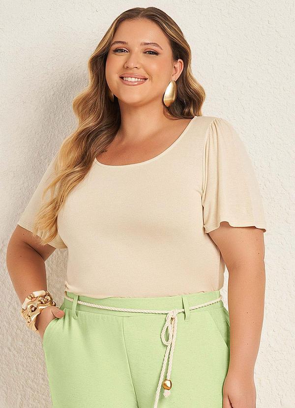 Blusa Manga Curta Básica Branco