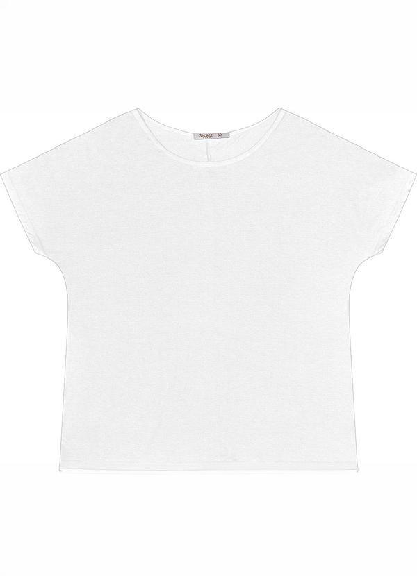 Blusa Manga Curta Feminina Plus Size Bege