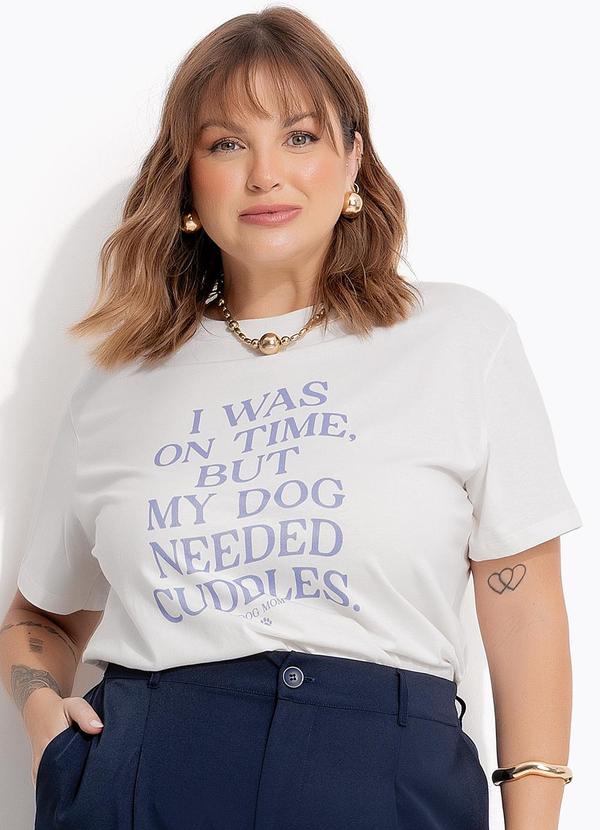 Blusa Off White em Algodão