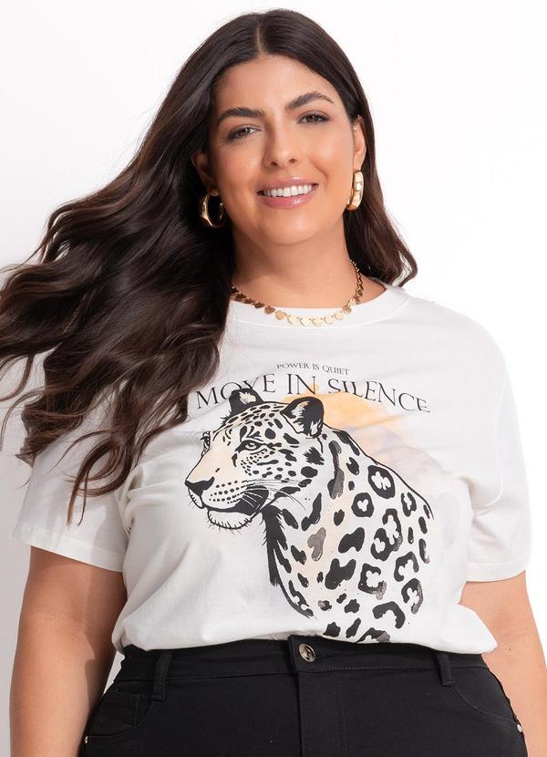Blusa Off White em Algodão