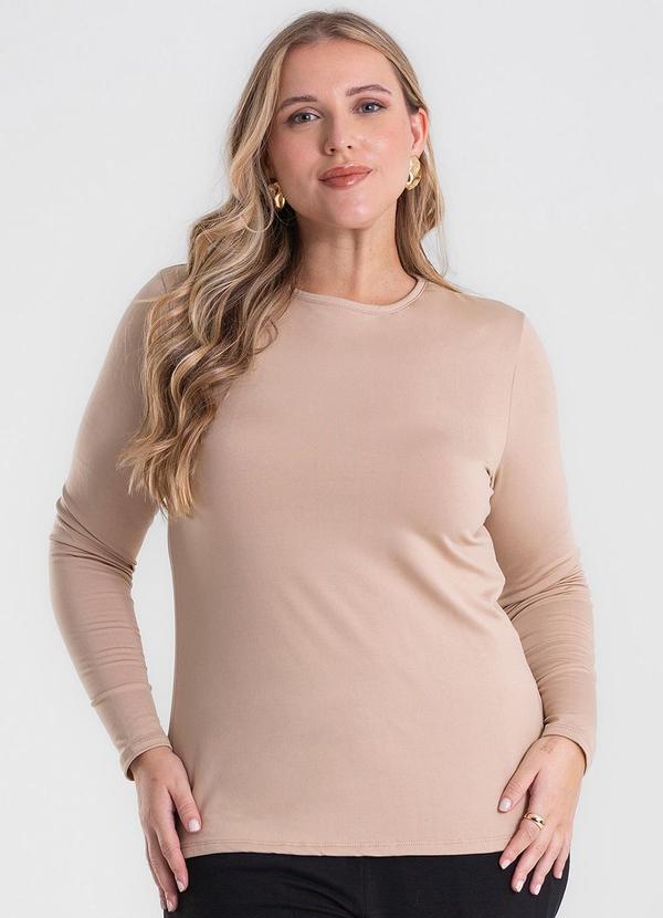 Blusa Térmica Plus Size Bege