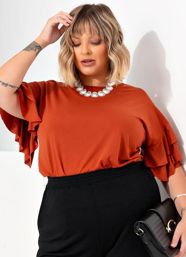 Blusa Terracota em Poliviscose