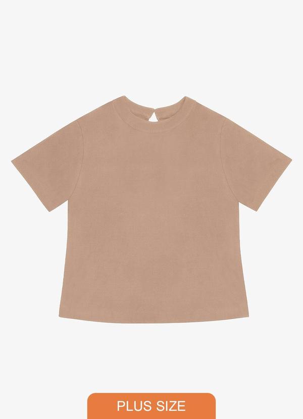Blusa Viscose Plus Size Marrom
