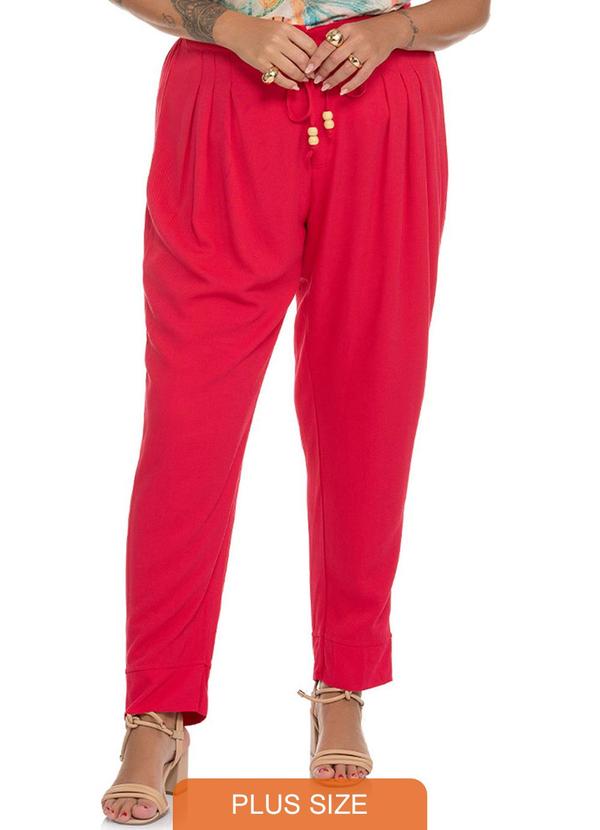 Calça Viscose Feminina Vermelho
