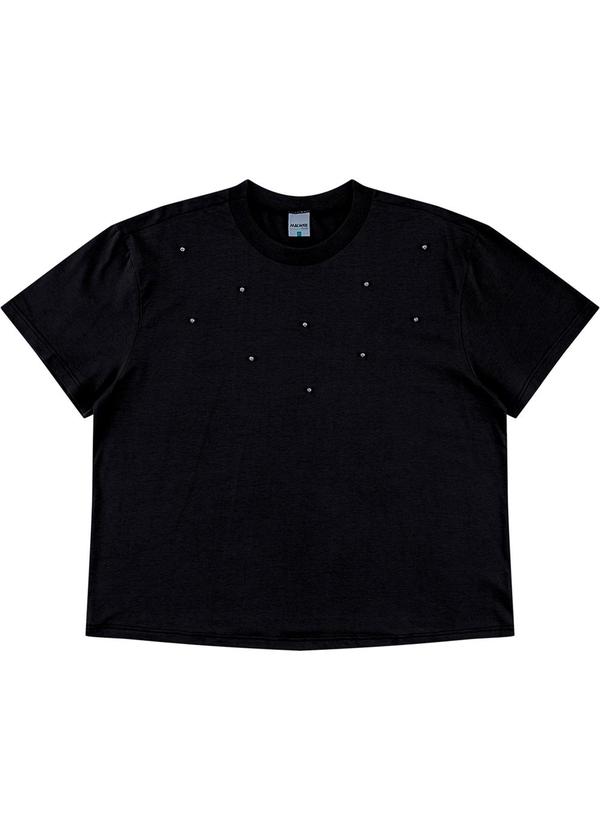 Camiseta Box em Malha PlusPreto