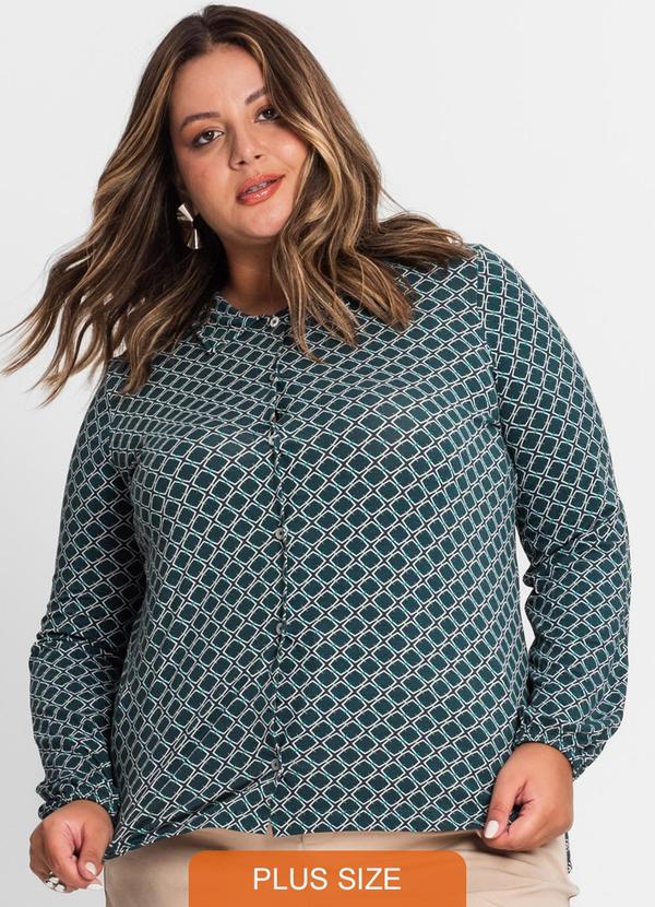 Blusa Feminina Plus Size Verde