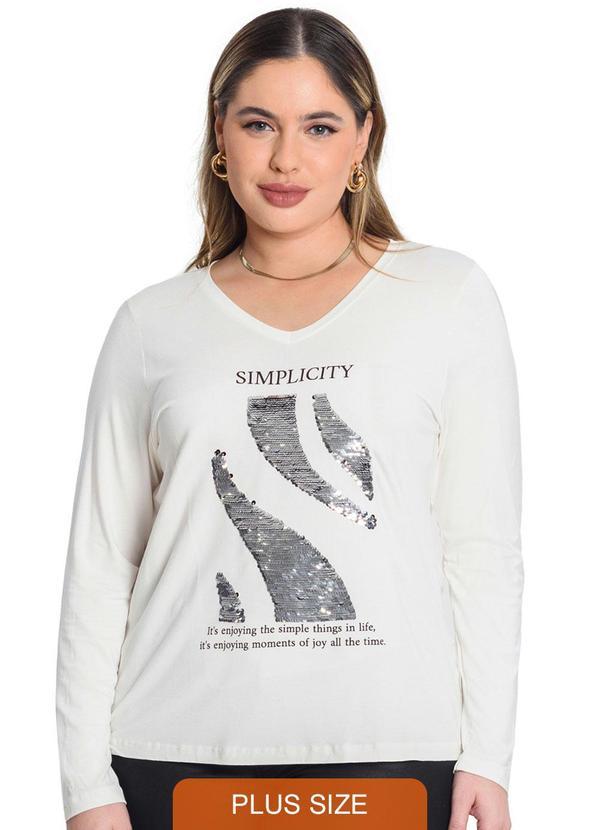 Blusa Manga Longa Viscotorcion Bege