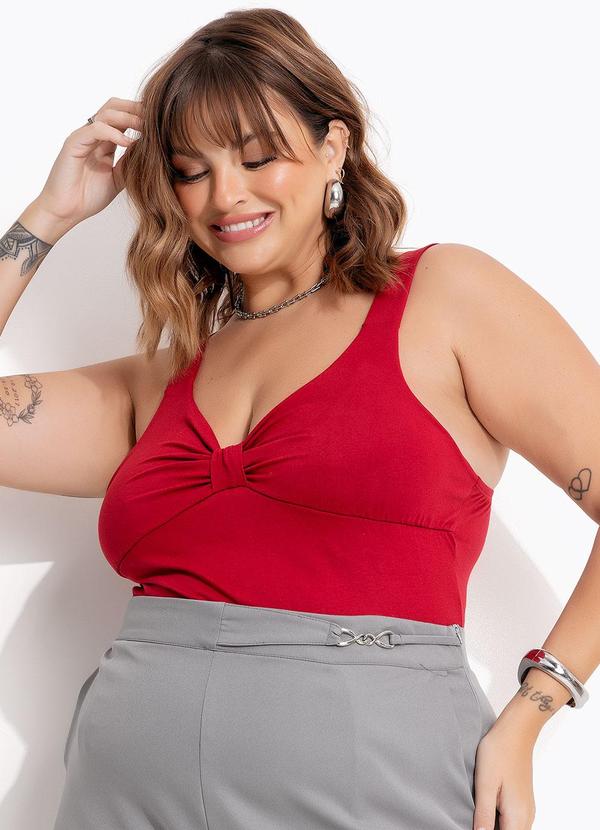 Blusa Bordô em Malha de Viscose