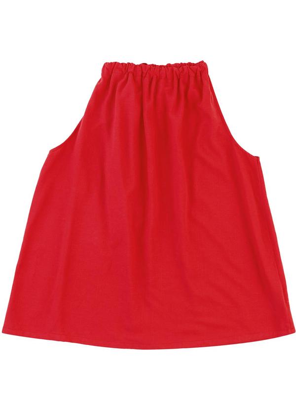 Blusa Evasê com Amarração PlusVermelho