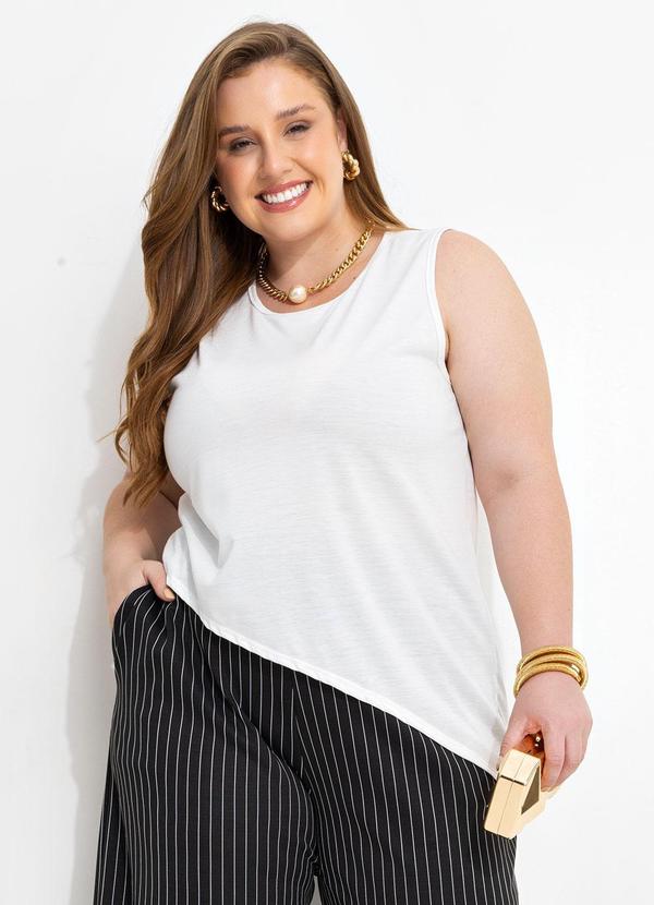 Blusa Off White em Poliviscose