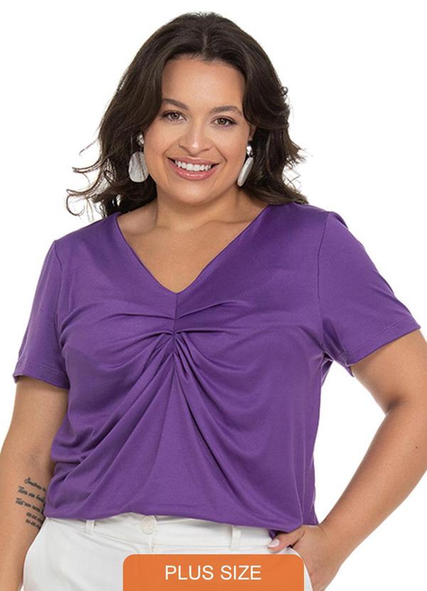 Blusa Malha Feminina Roxo