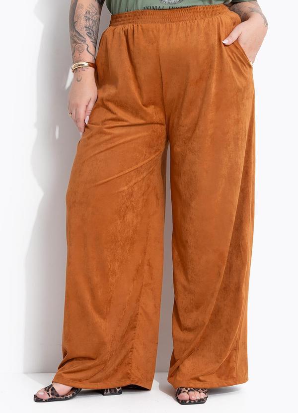 Calça Caramelo em Suede