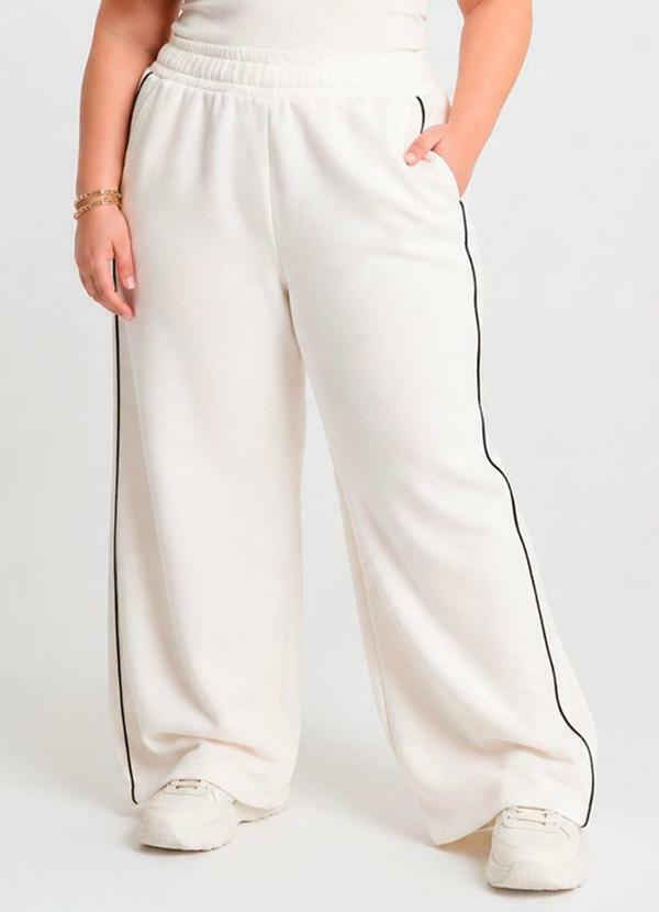 Calça Feminina Pantalona Bege