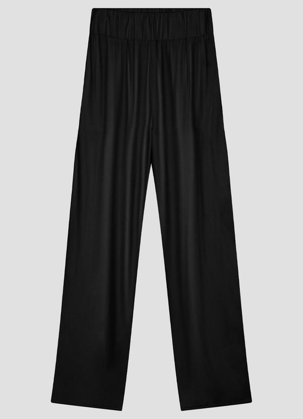Calça Feminina Plus Size em Viscose Twill Preto