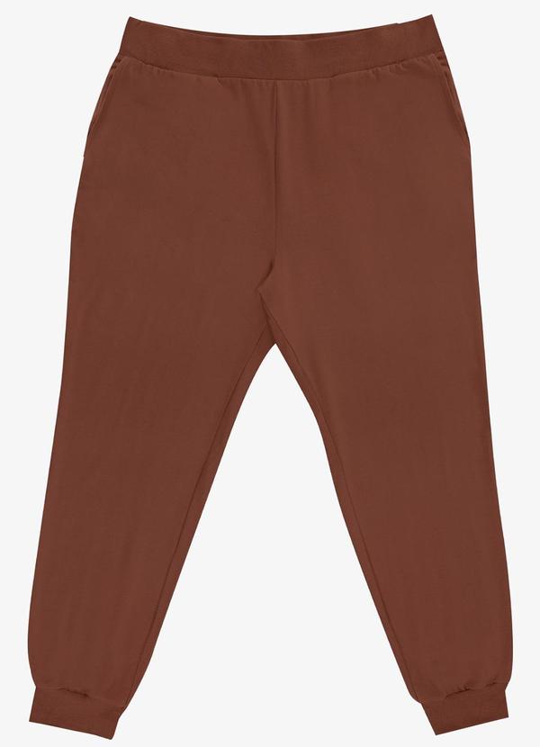 Calça Jogger Plus Size Marrom