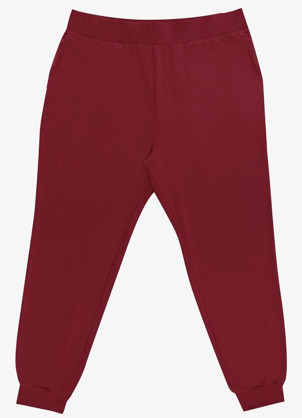 Calça Jogger Plus Size Vermelho
