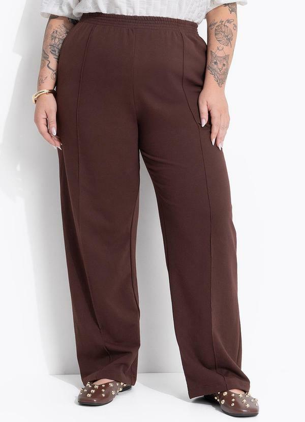 Calça Marrom em Moletom