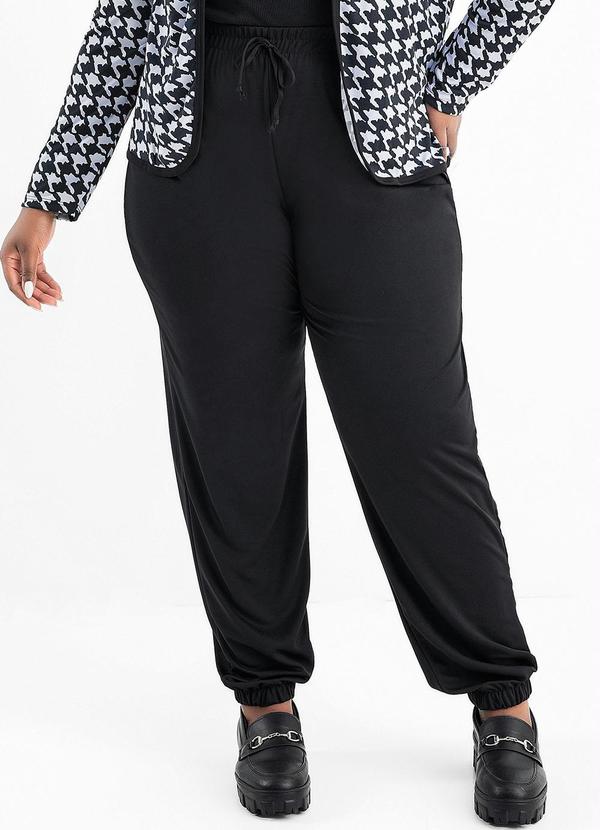 Calça Preta Jogger Plus Size