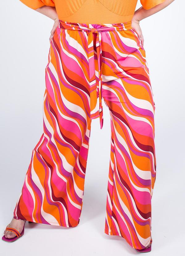 Calça Psicodélica Rosa em Poliflex