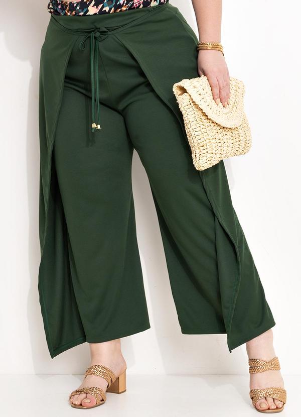 Calça Verde Militar com Sobreposição