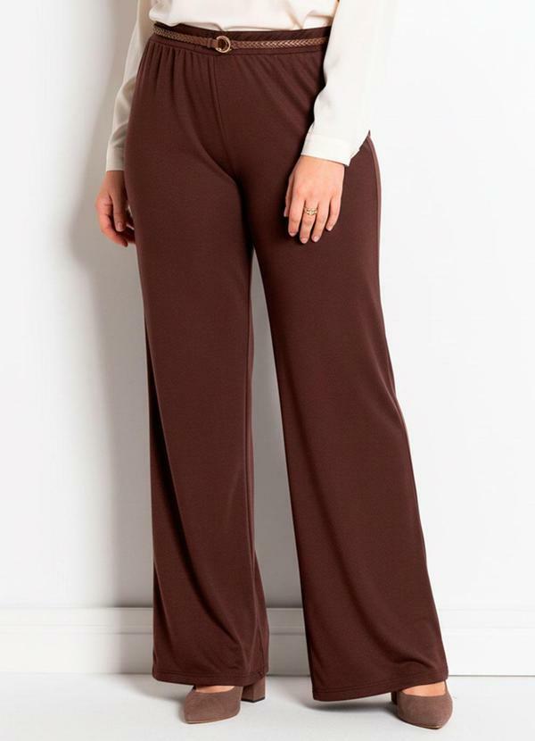 Calça Marrom em Malha