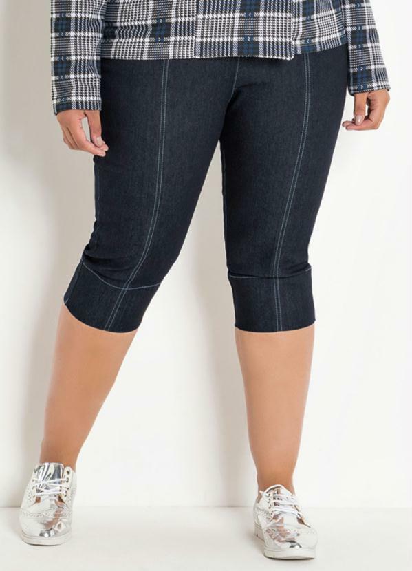 Calça Jeans Cropped Plus Size