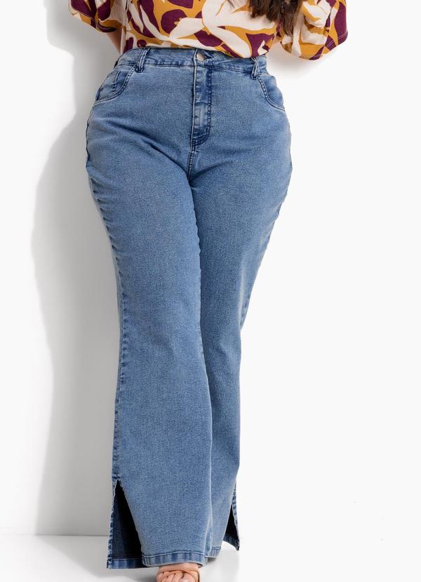 Calça Jeans Flare com Elastano