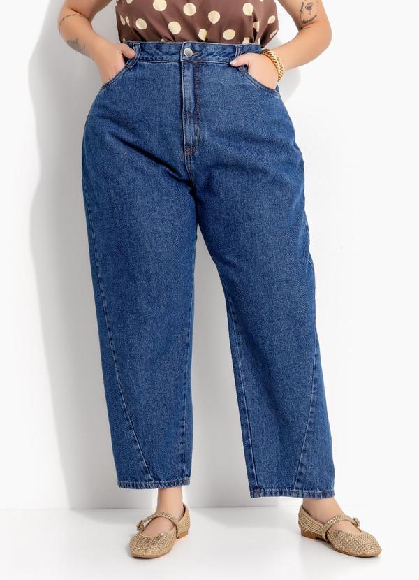 Calça Jeans Azul Escuro Baggy